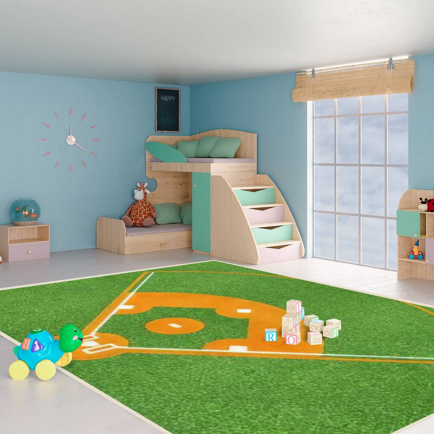 Amazon.com: MJKIODPEV Area Rugs for Living Room Bedroom top View